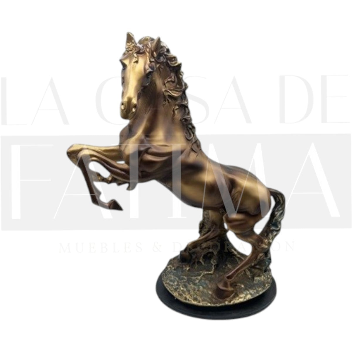 Figura Caballo Dorado