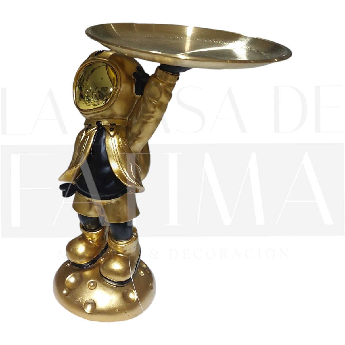 Figura Decorativa Astronauta Dorado