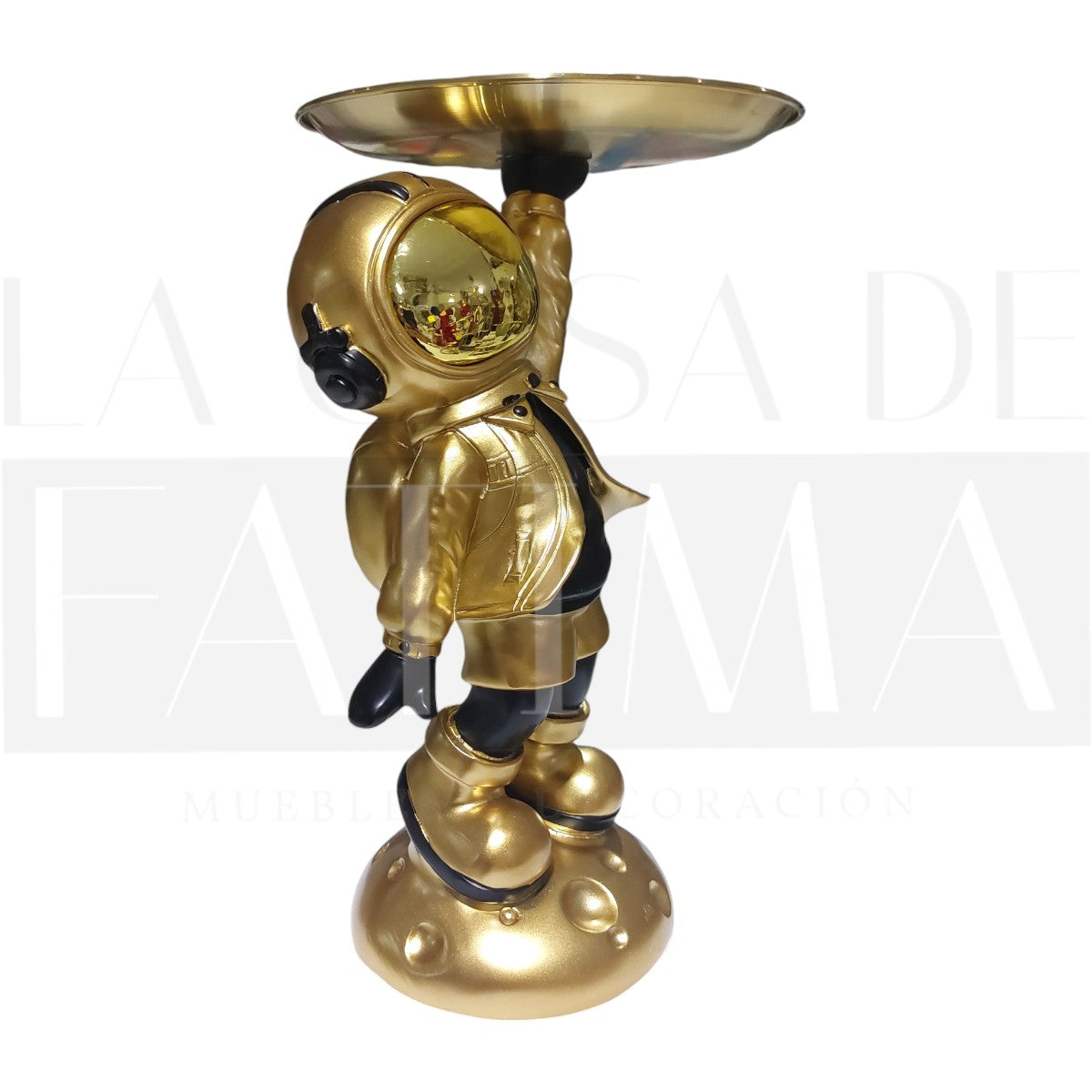 Figura Decorativa Astronauta Dorado