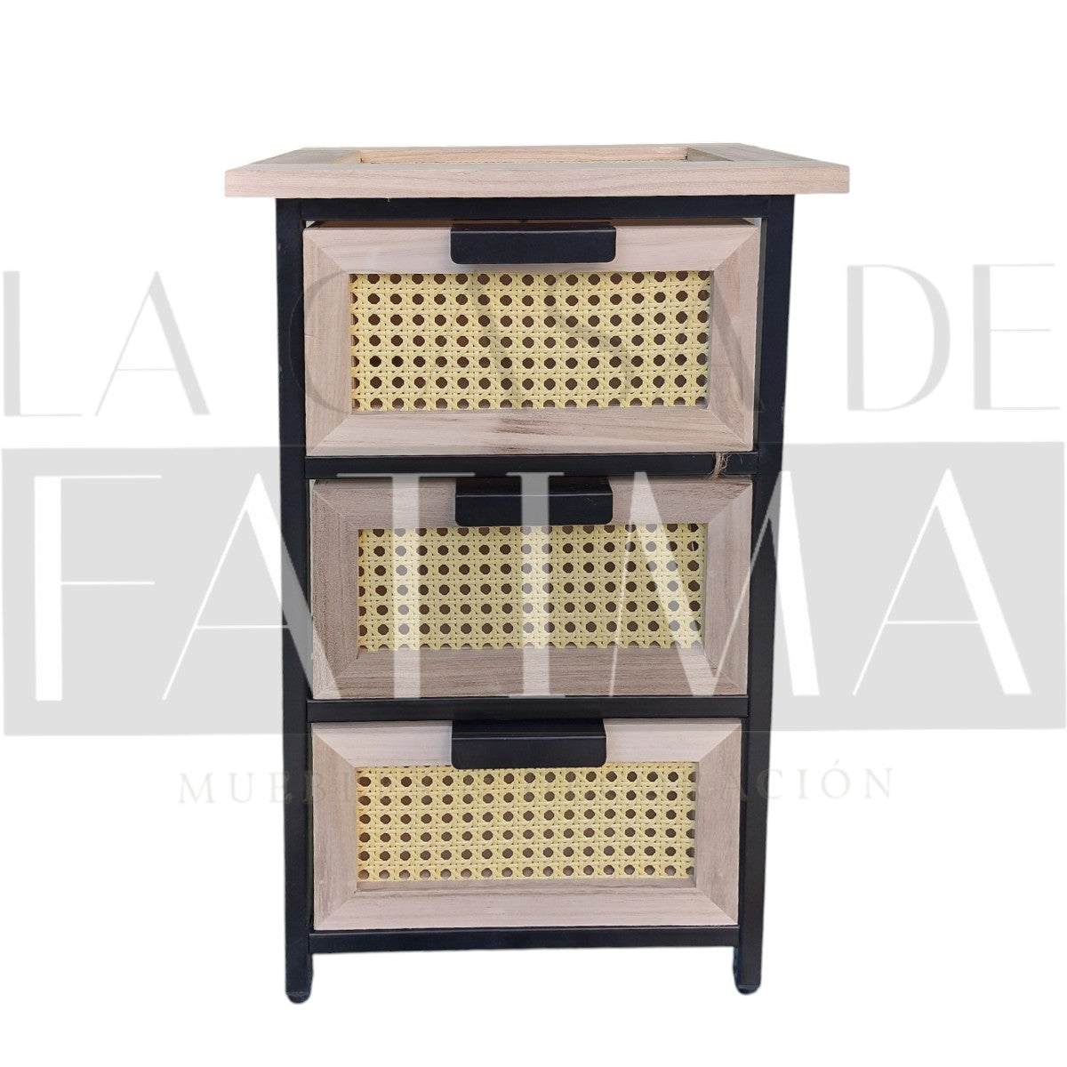 Cajonera Junco Negro 3 Cajones