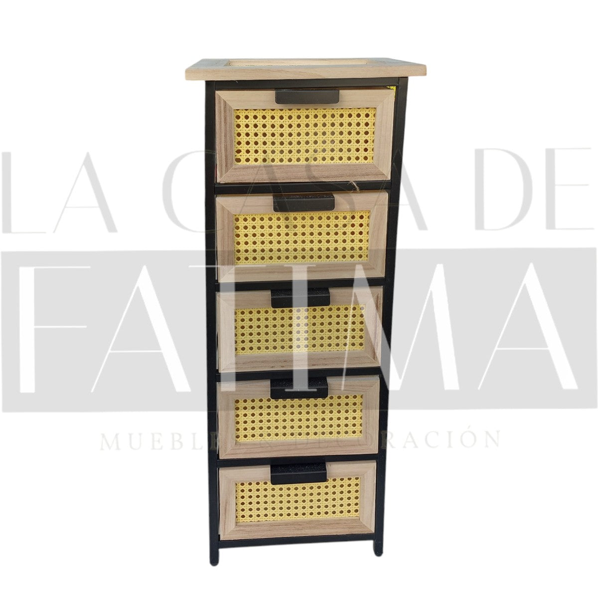 Cajonera Junco Negro 5 Cajones