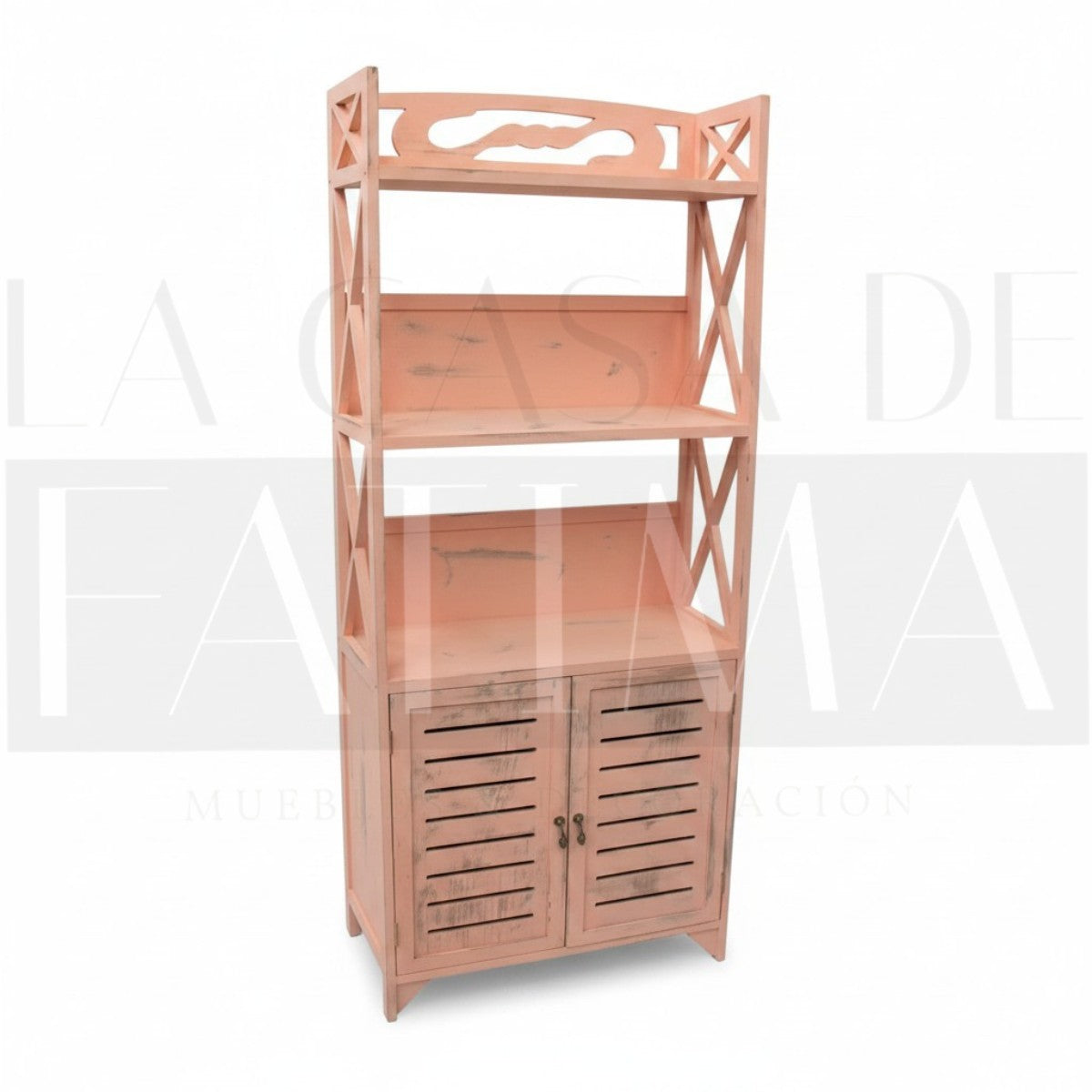 Estante Patinado Rosado Decapado