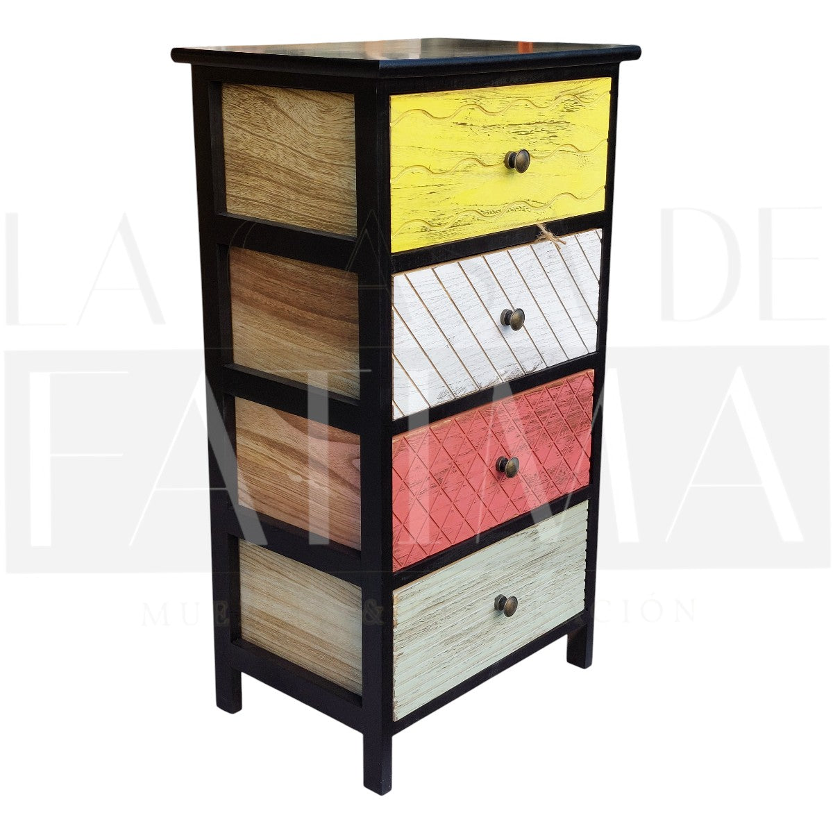 Cabinet Vintage Industrial 4 Cajones Colores