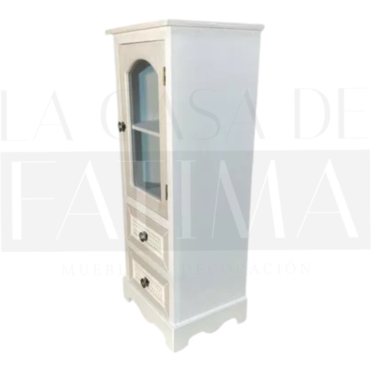 Vitrina Provenzal 2 cajones