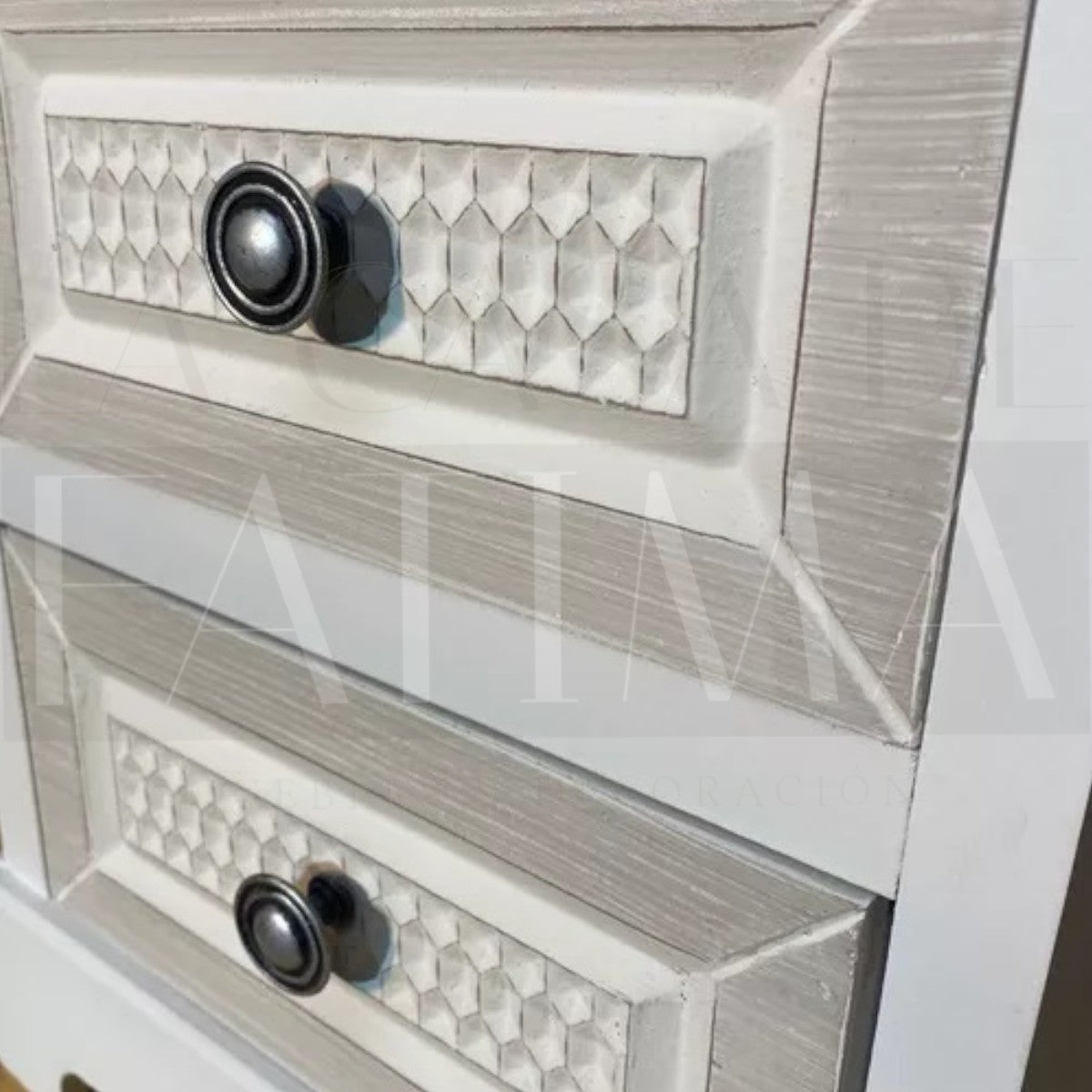 Vitrina Provenzal 2 cajones