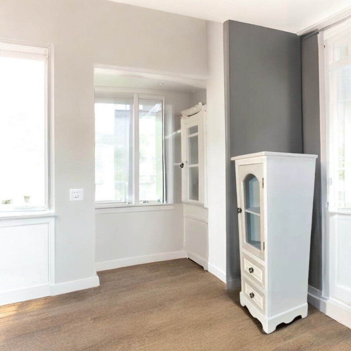 Vitrina Provenzal 2 cajones