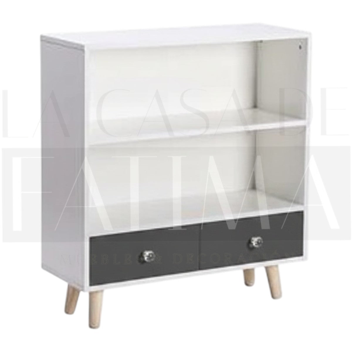 Estante Escandinavo 2 Cajones