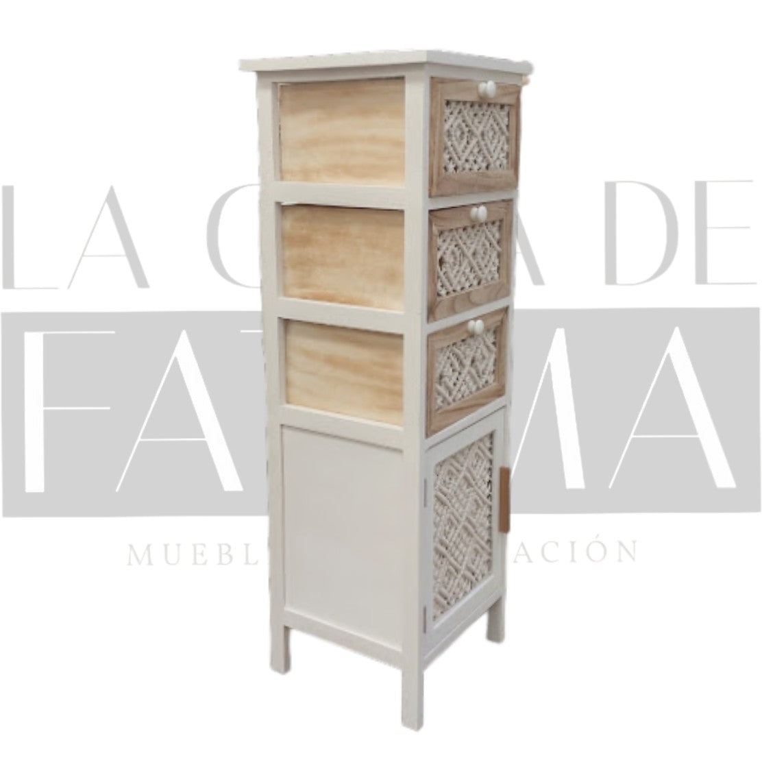Cabinet Macramé 1 Puerta 3 Cajones