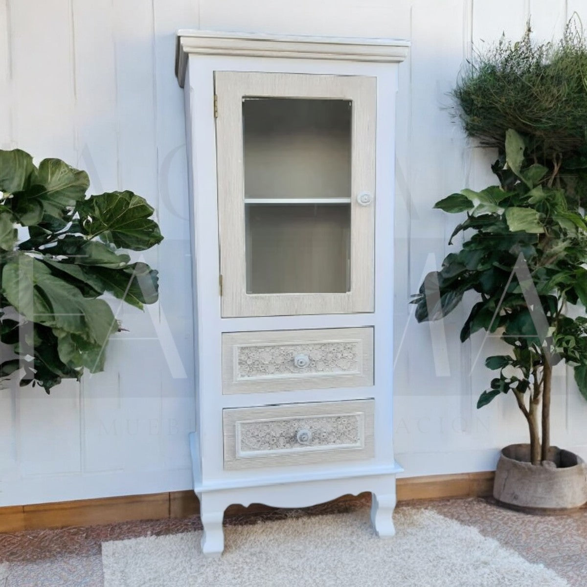 Vitrina Vintage 2 Cajones