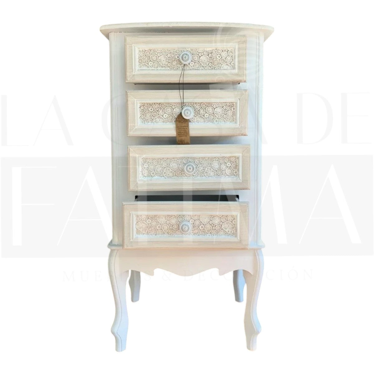 Cabinet Vintage 4 Cajones Estampados