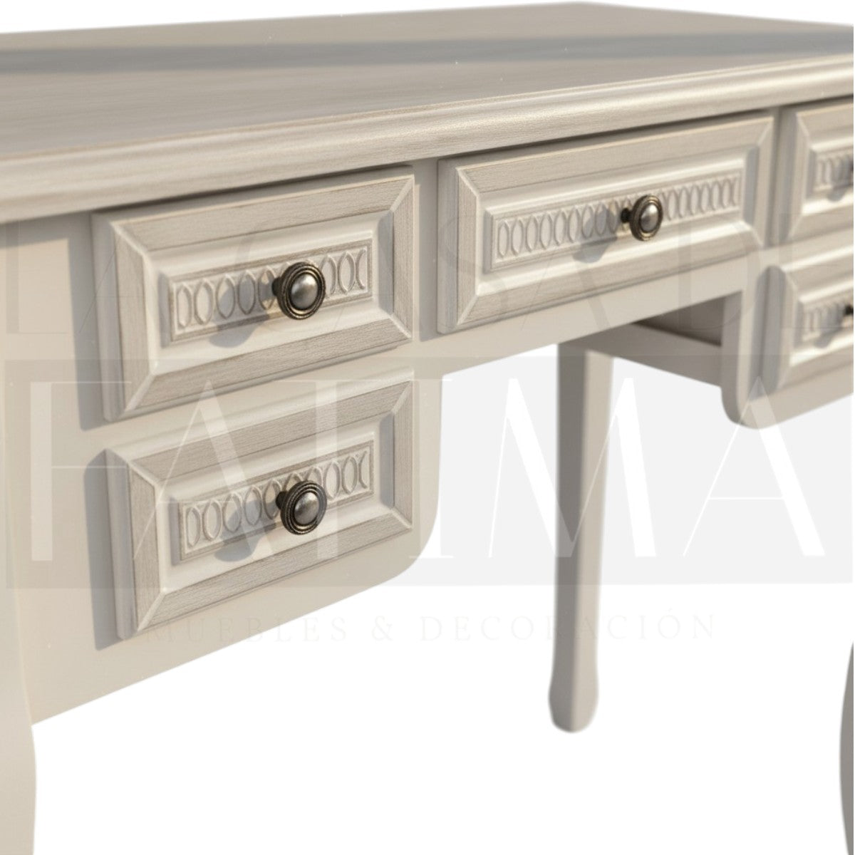 Mesa Arrimo 5 Cajones Vintage