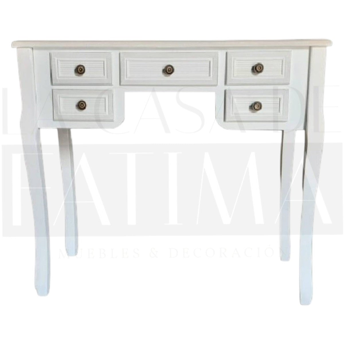 Mesa Arrimo 5 Cajones Vintage