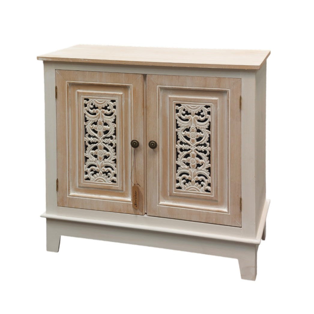 Buffet Vintage Tallado Rosé 2 Puertas