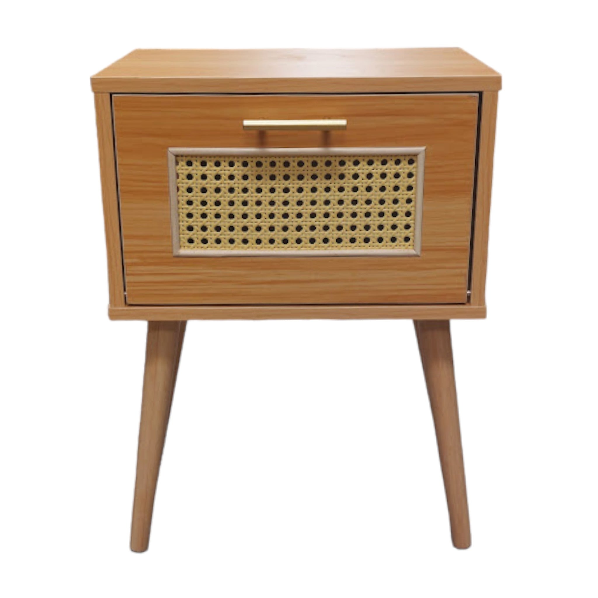 Velador Junco Café 1 puerta