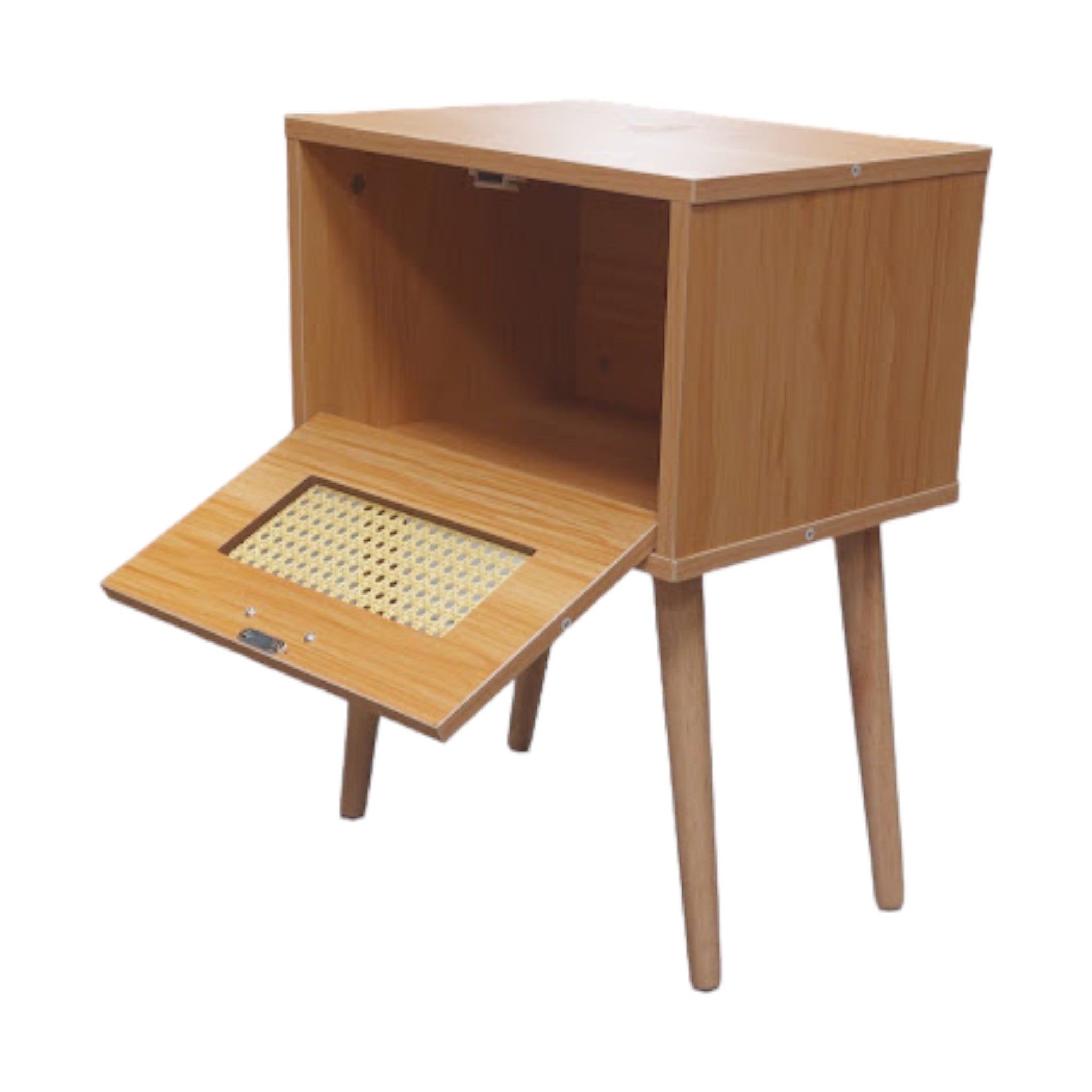 Velador Junco Café 1 puerta