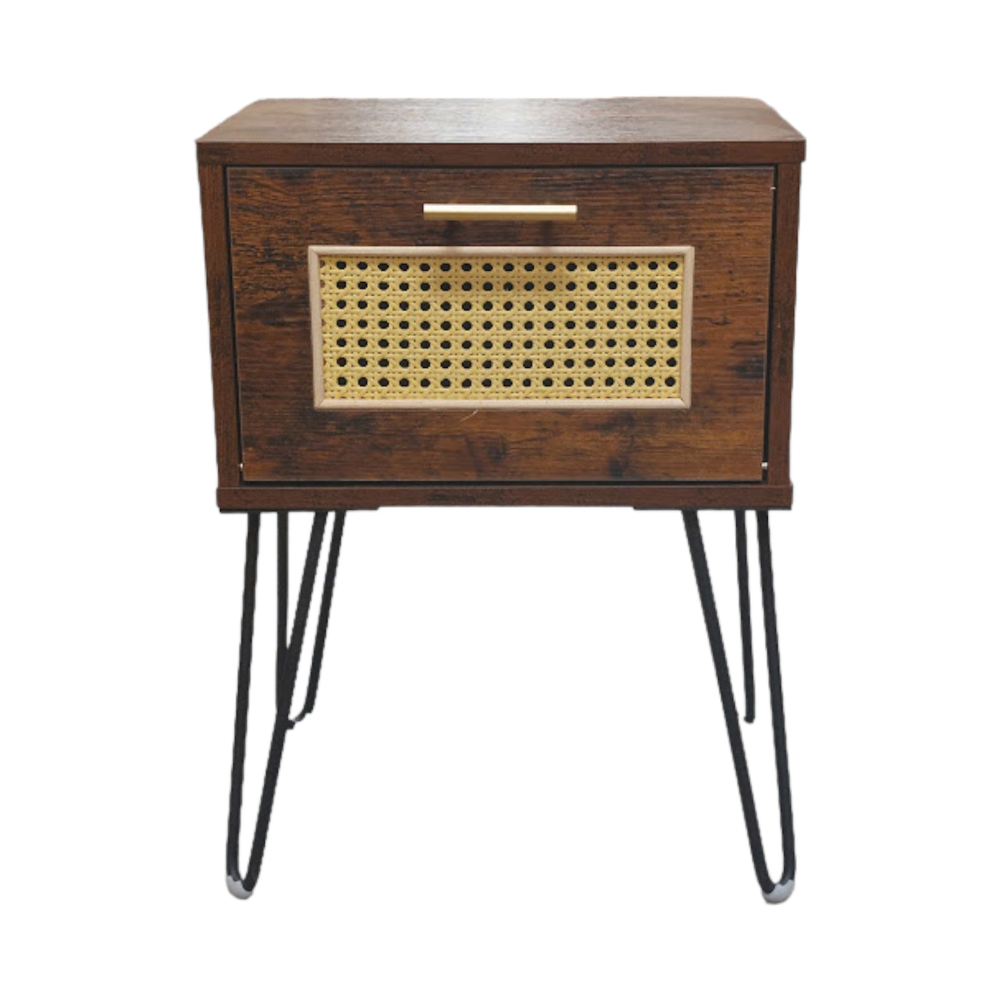 Velador Junco metálico 1 puerta