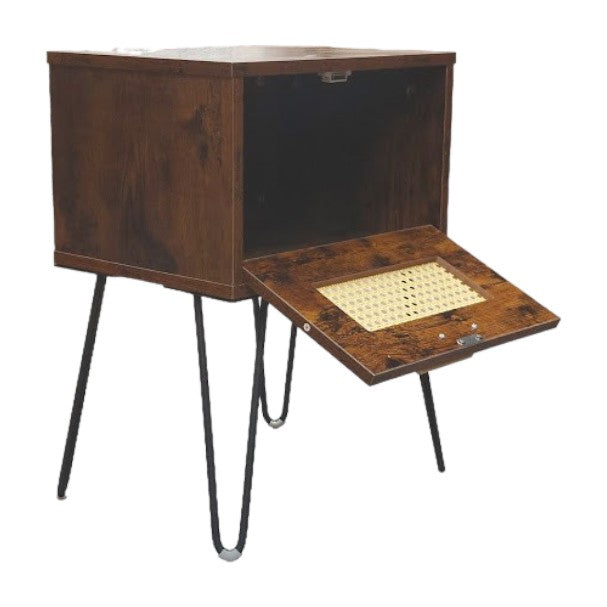 Velador Junco metálico 1 puerta