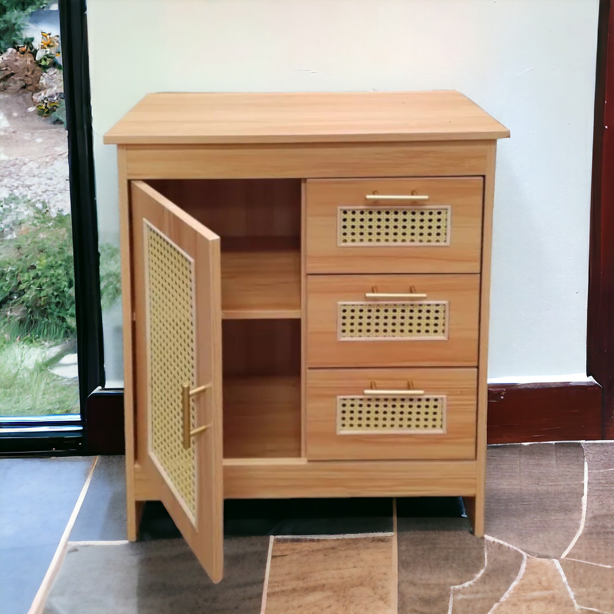 Cómoda Junco 1 Puerta 3 Cajones