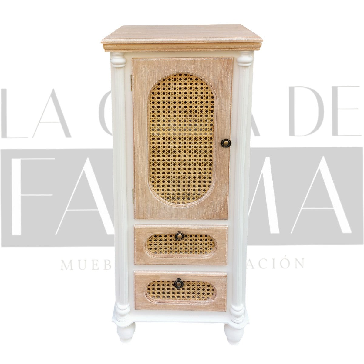 Cabinet Vintage Junco 1 Puerta 2 Cajones