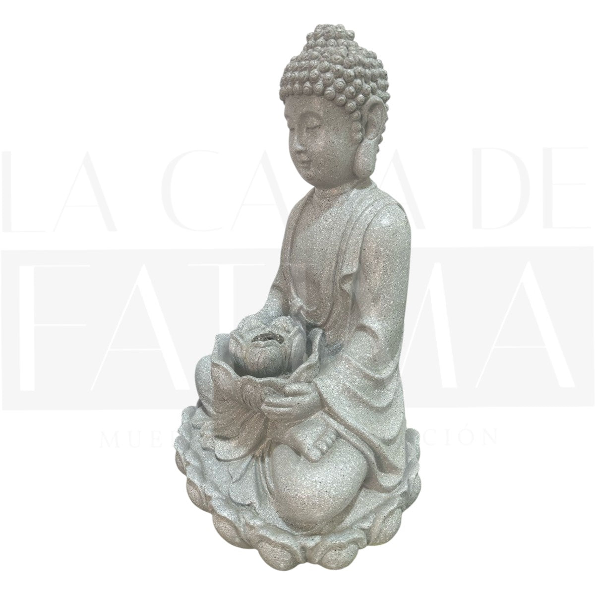 Fuente de Agua Buda Gris