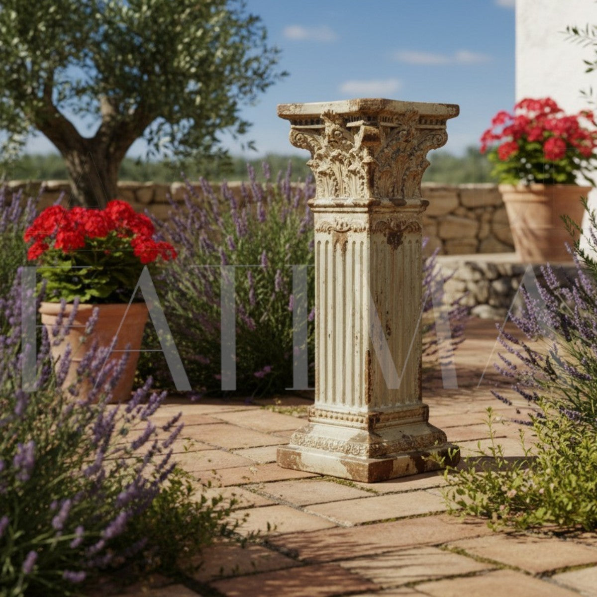 Pedestal Romano Clásico Vintage 71 cms.