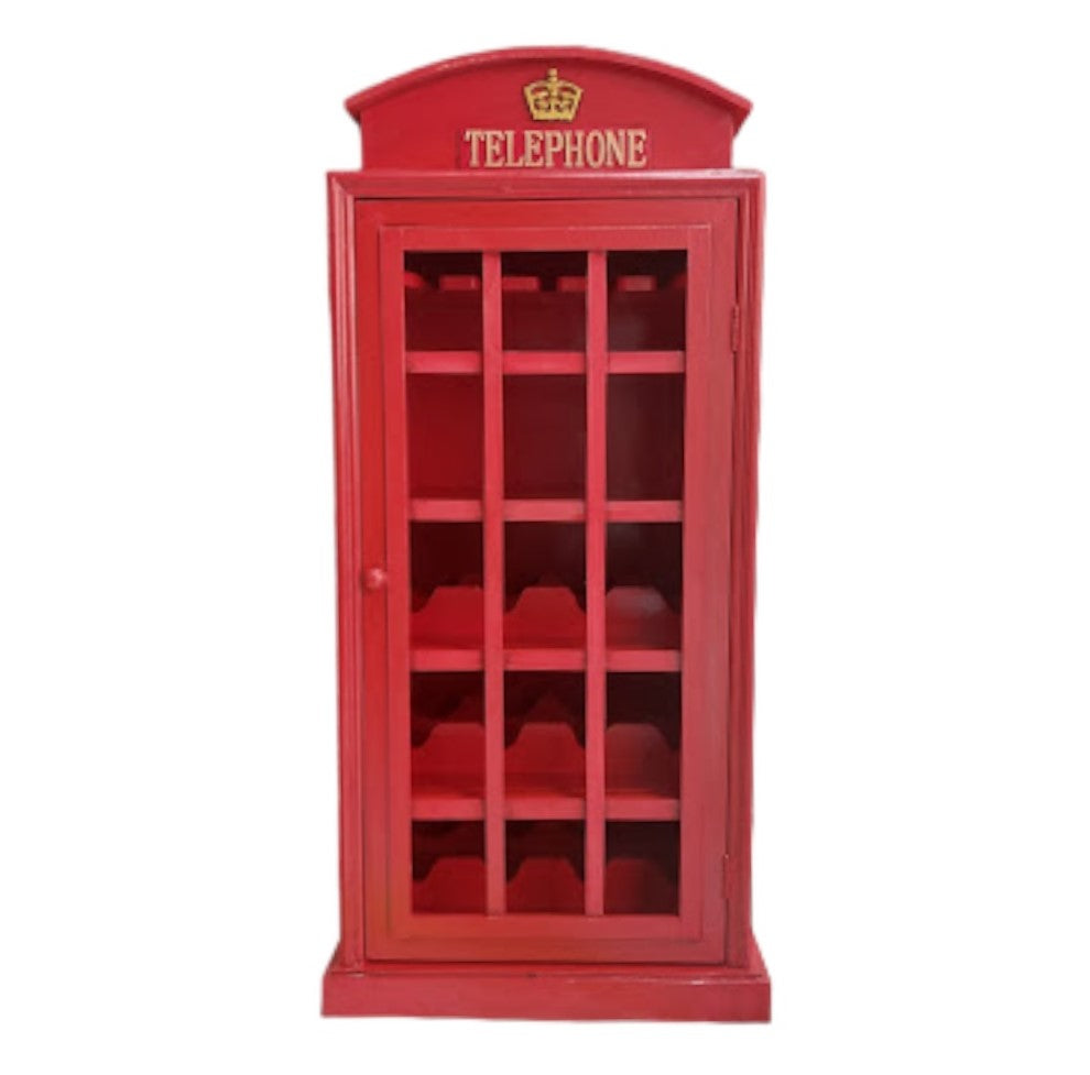 Licorera Cabina Telefónica Roja
