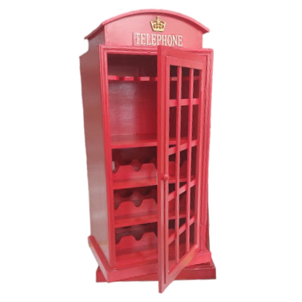 Licorera Cabina Telefónica Roja