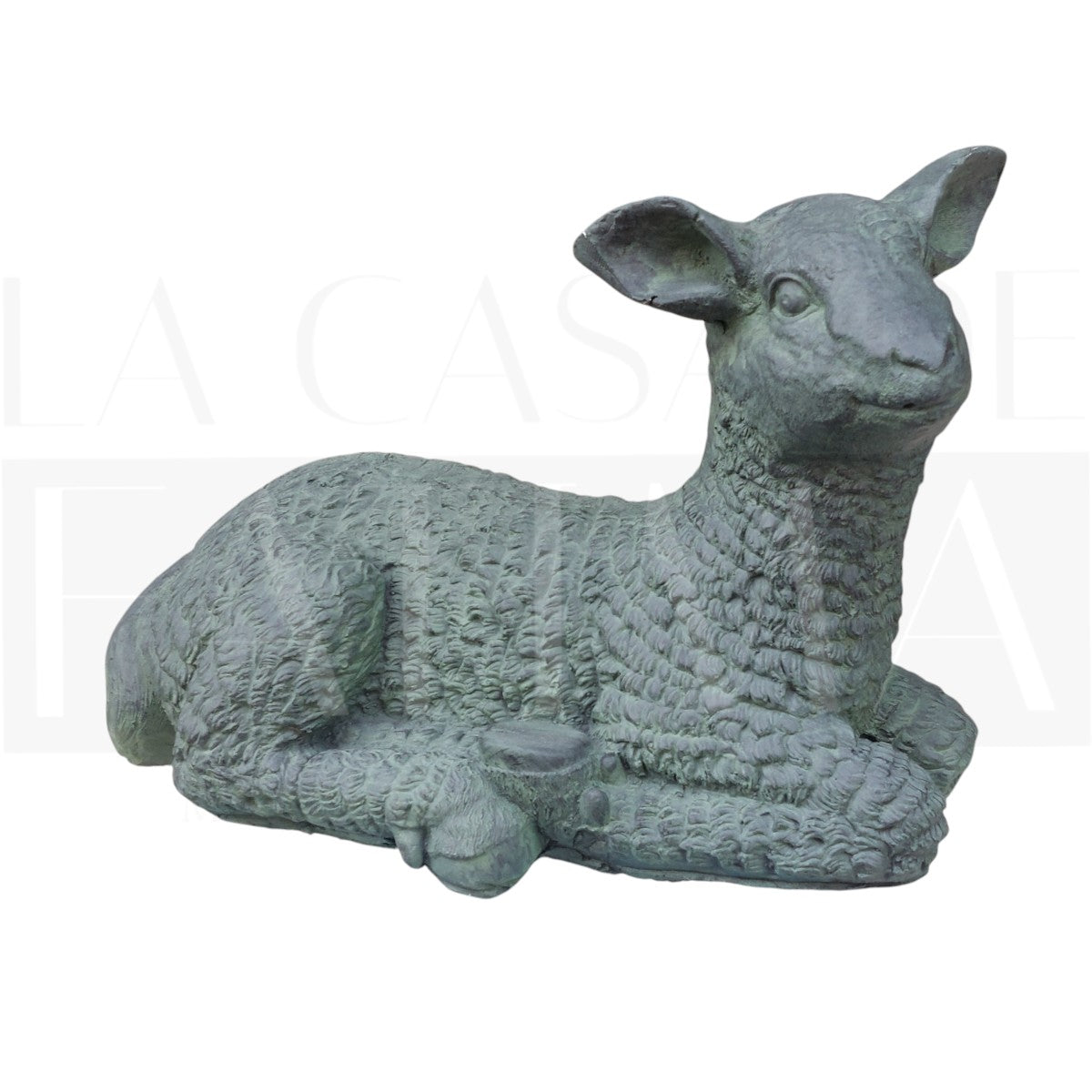 Figura Decorativa Cordero en Reposo