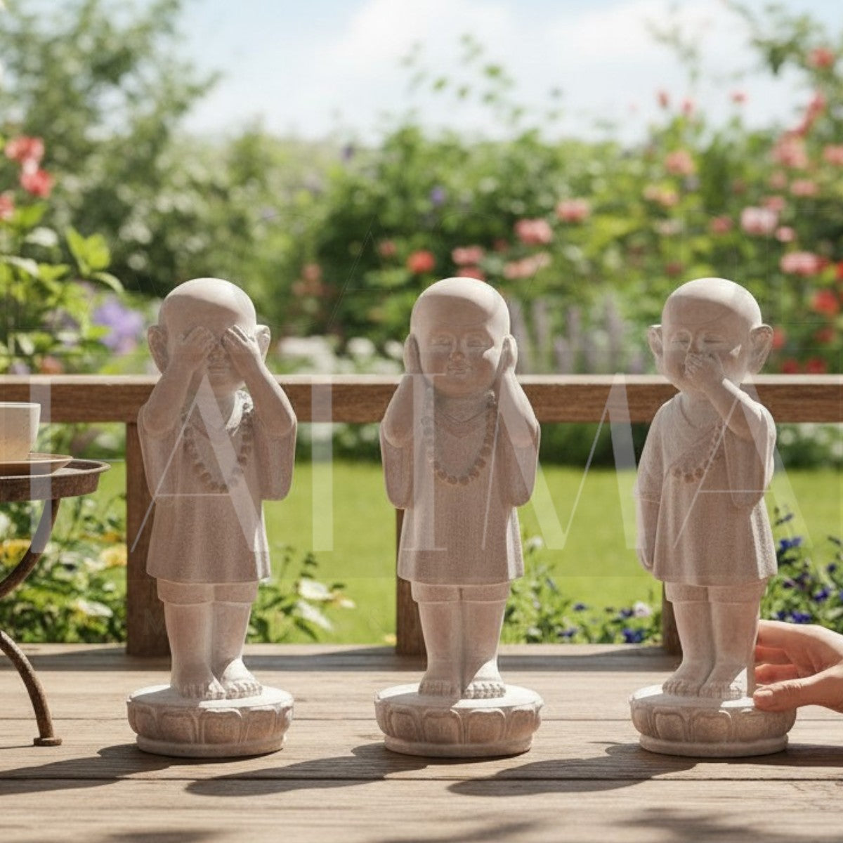 Figura Set 3 Monjes Sabios