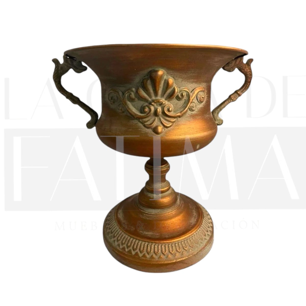 Copón Metálico Cobrizo