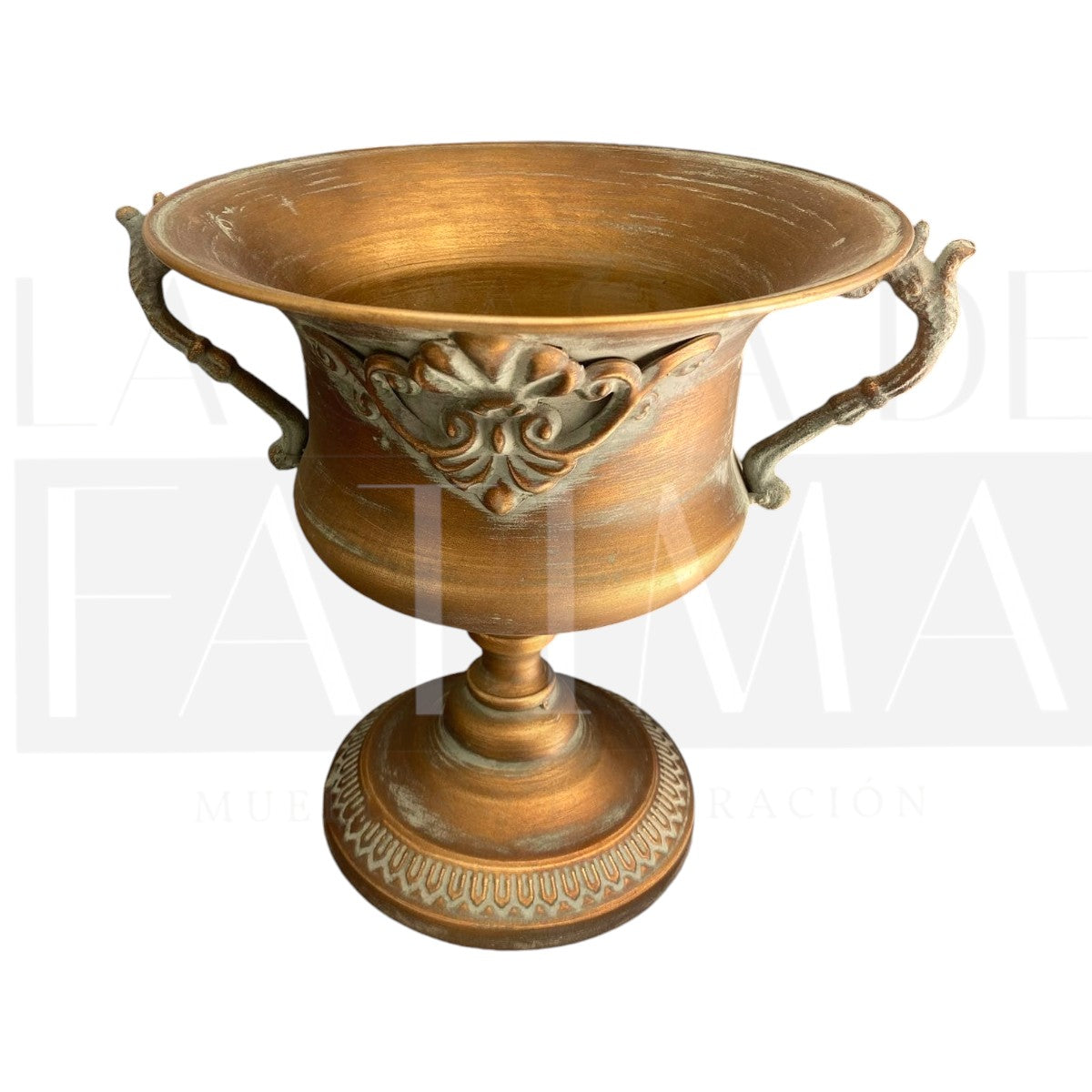 Copón Metálico Cobrizo