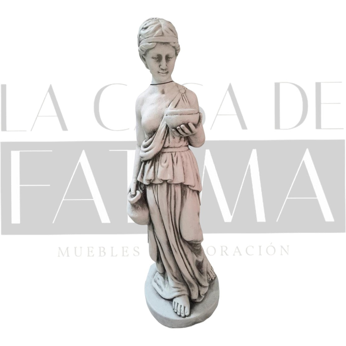 Figura Dama con Jarra y Pocillo