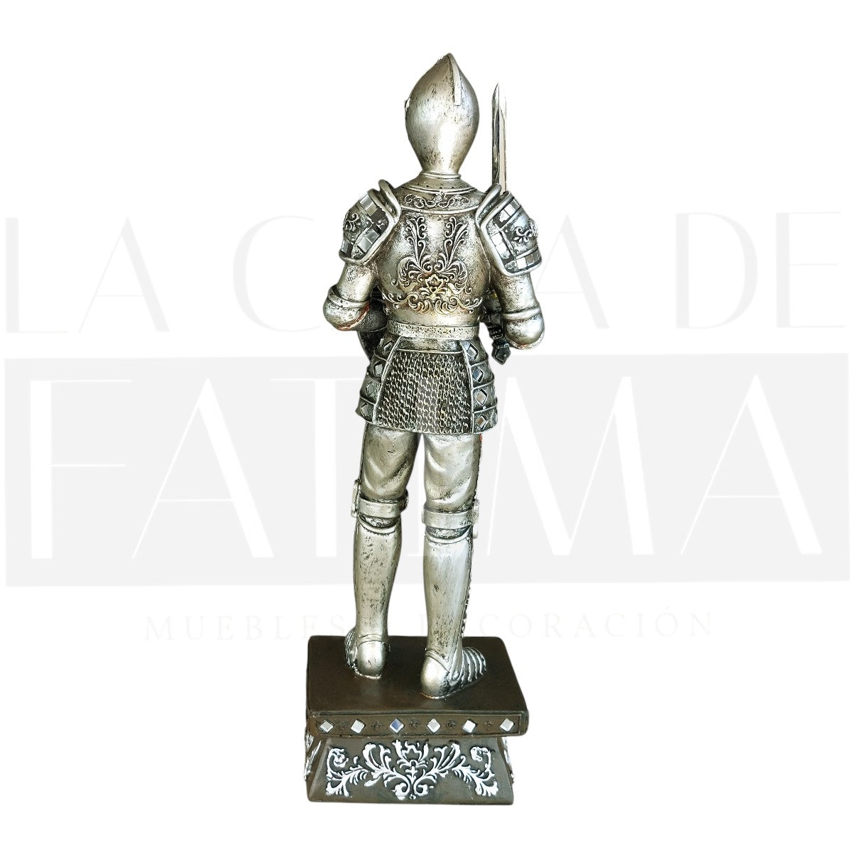 Figura Caballero Medieval con Escudo y Espada