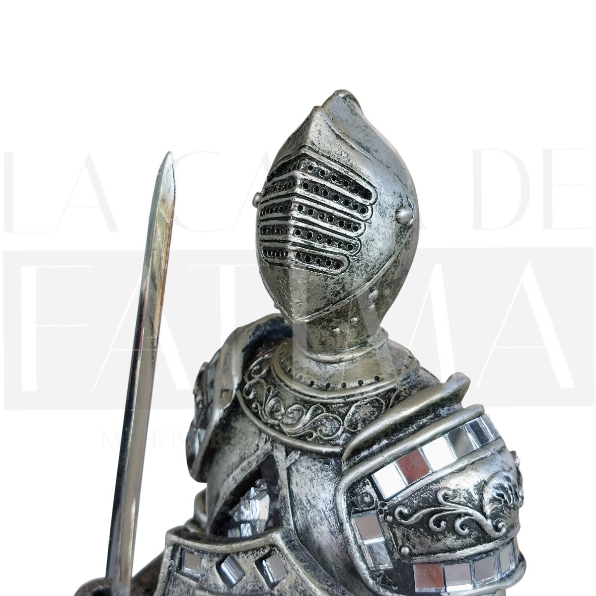 Figura Caballero Medieval con Escudo y Espada