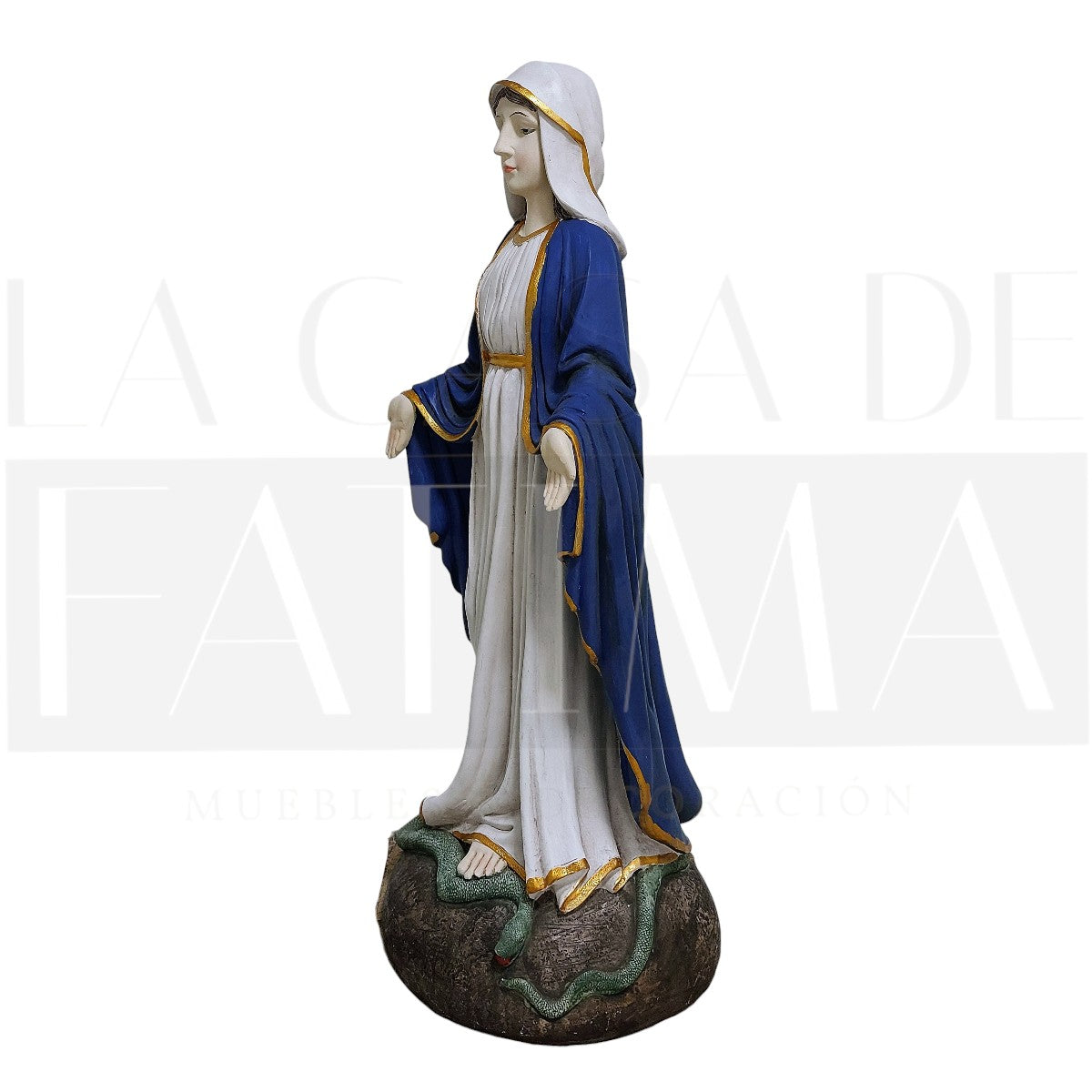 Imagen Virgen Inmaculada con Manto Azul 90 cm