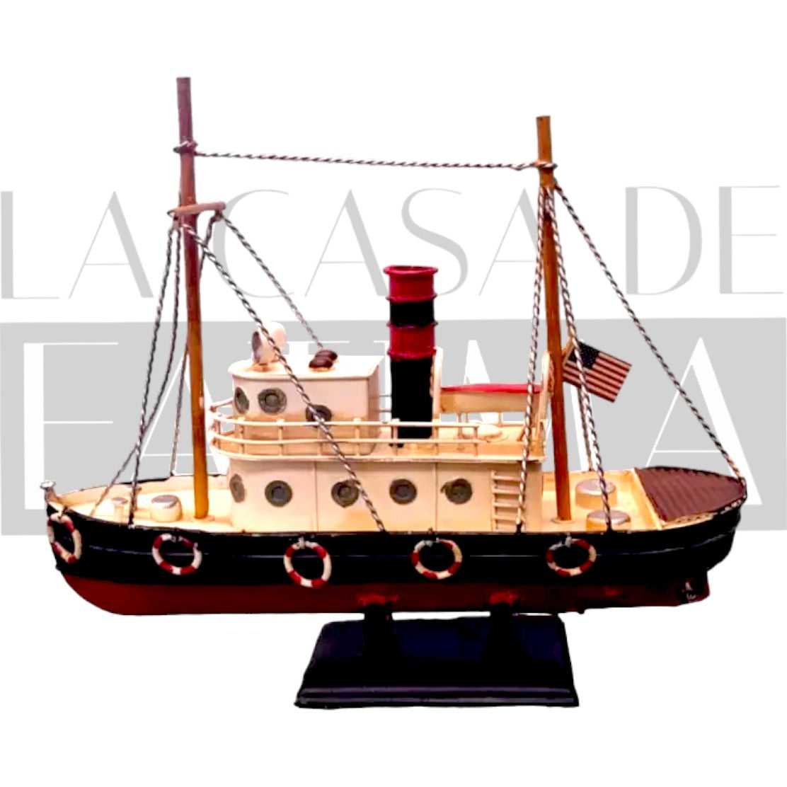 Figura Decorativa Remolcador Vintage