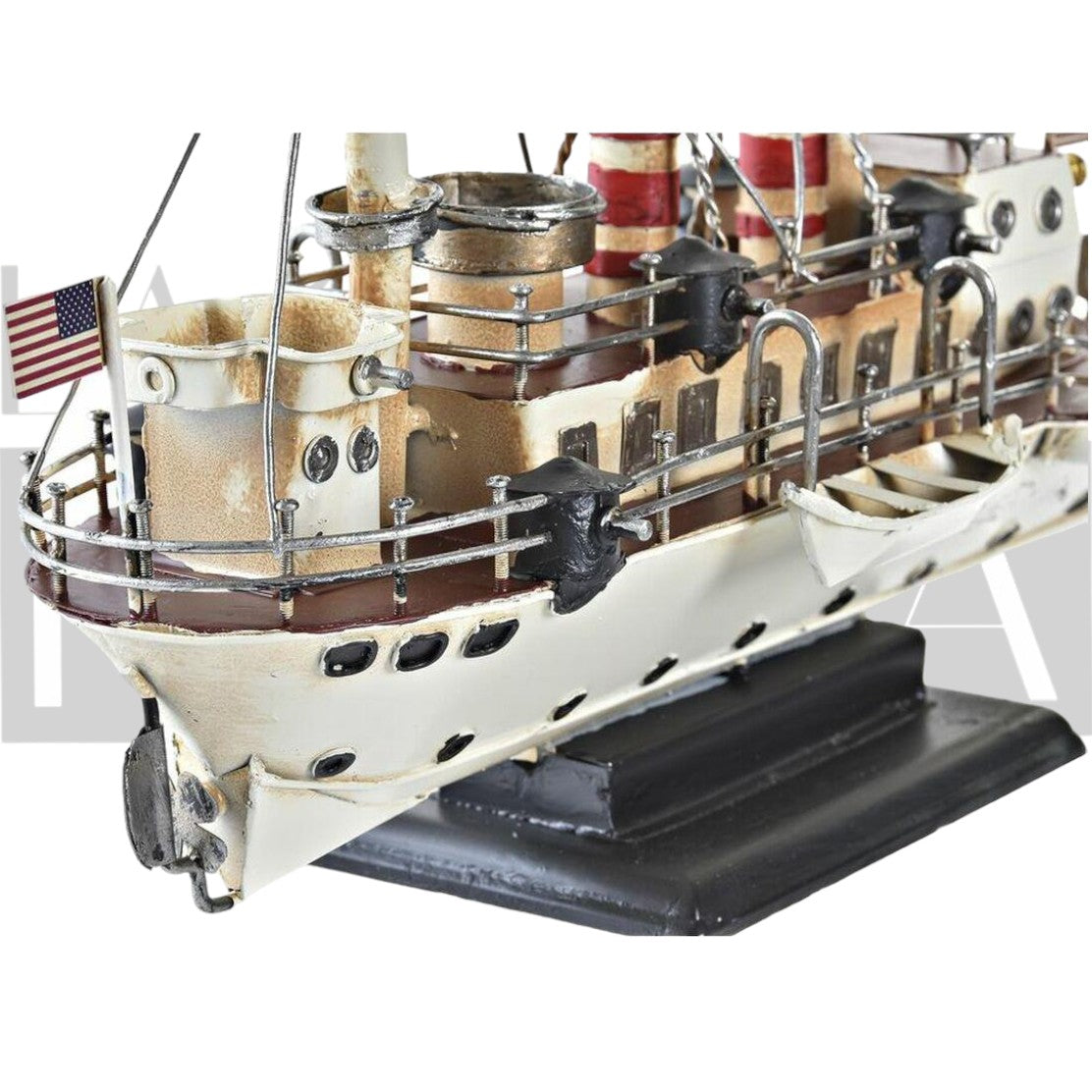 Figura Decorativa Barco USA Vintage