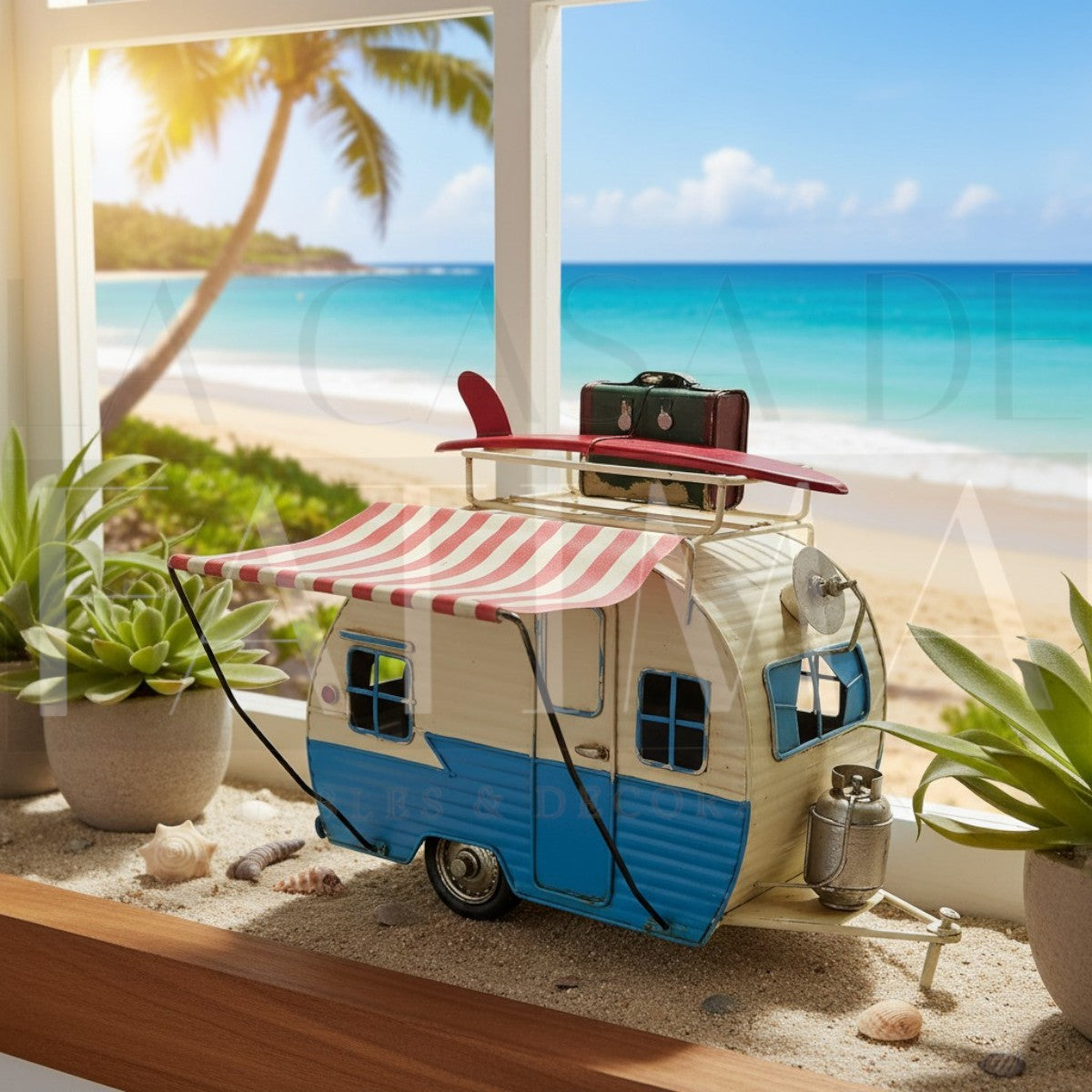 Figura Decorativa Tráiler Playero