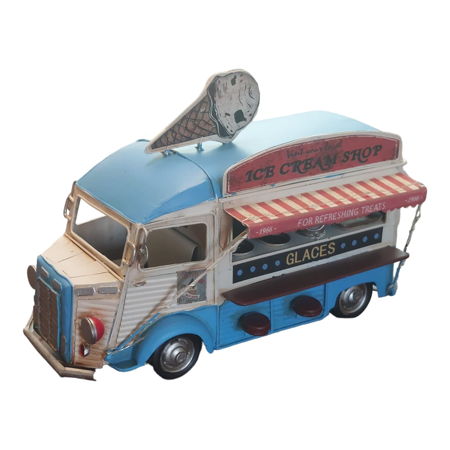 Figura Decorativa Camión Helados con Luz