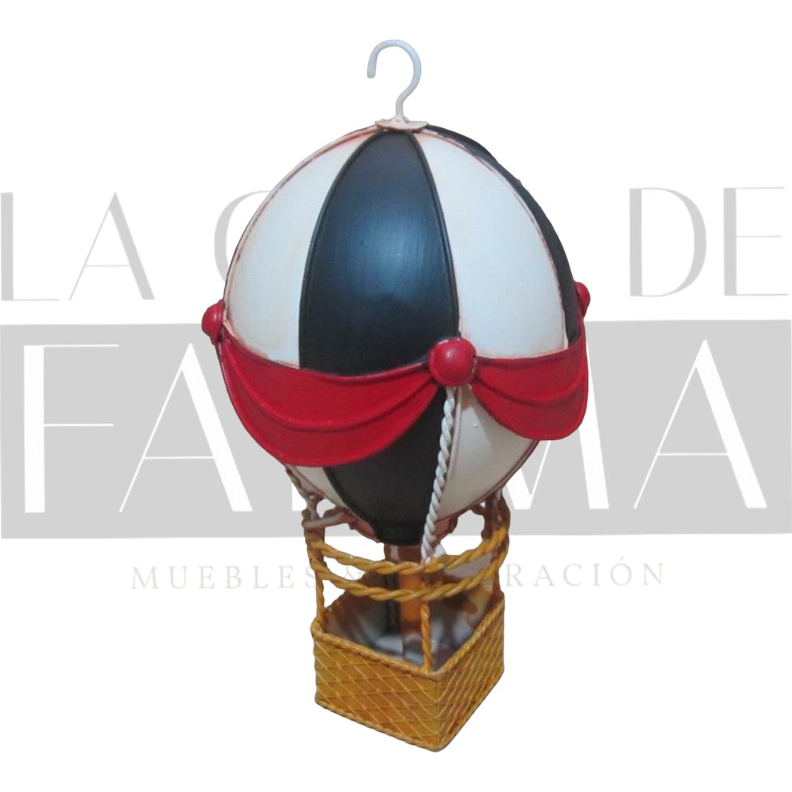 Figura Decorativa Globo Aerostático Vintage