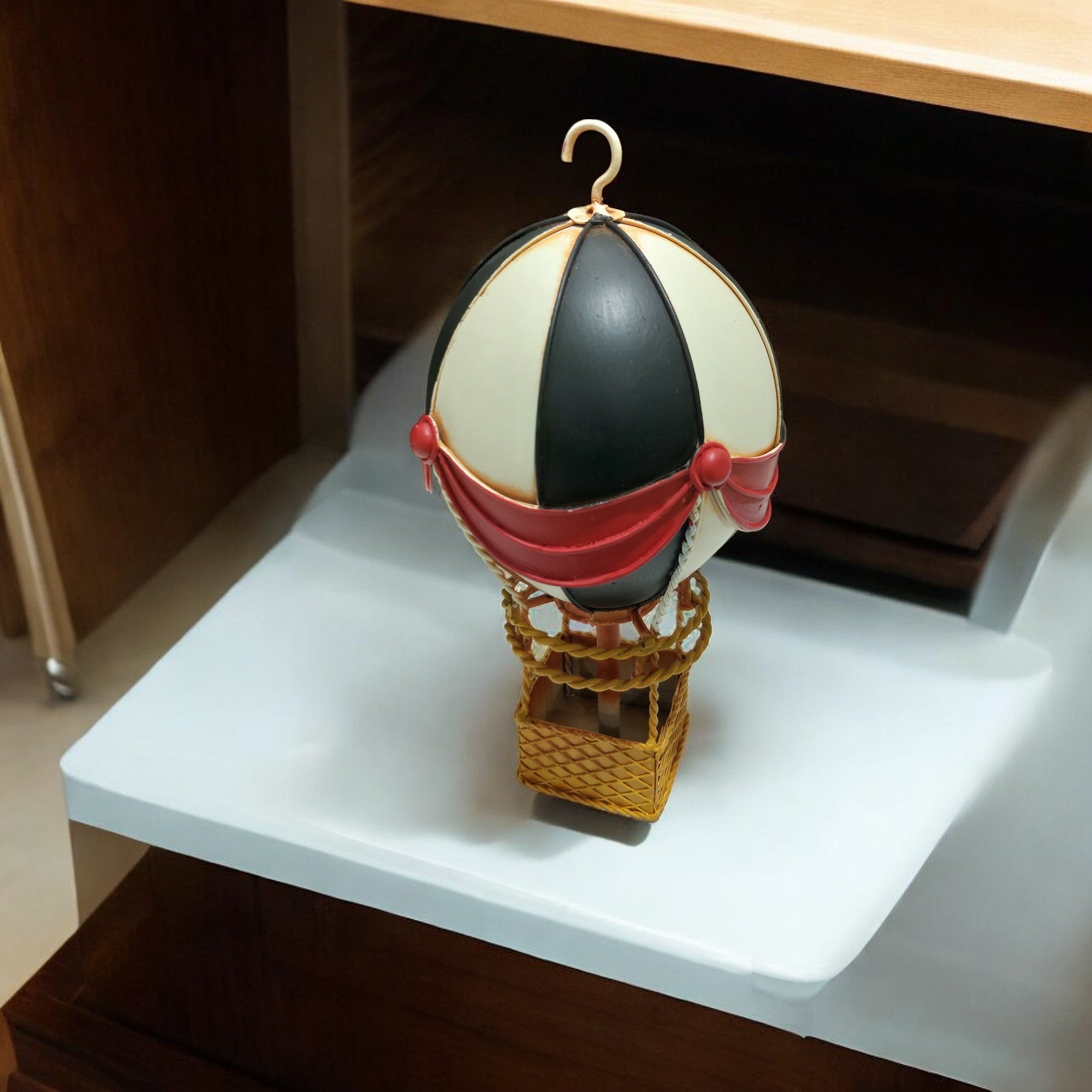 Figura Decorativa Globo Aerostático Vintage