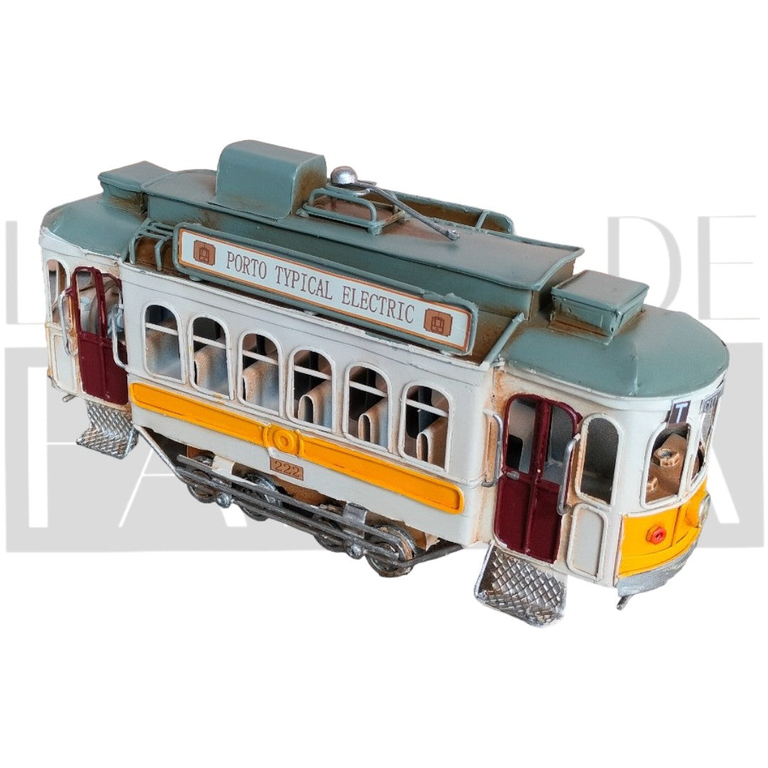Figura Decorativa Tranvía Porto Vintage Blanco