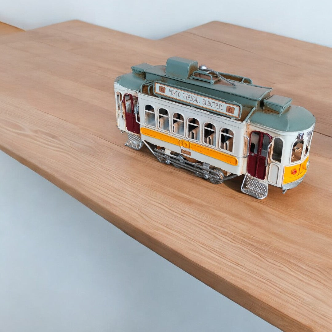 Figura Decorativa Tranvía Porto Vintage Blanco
