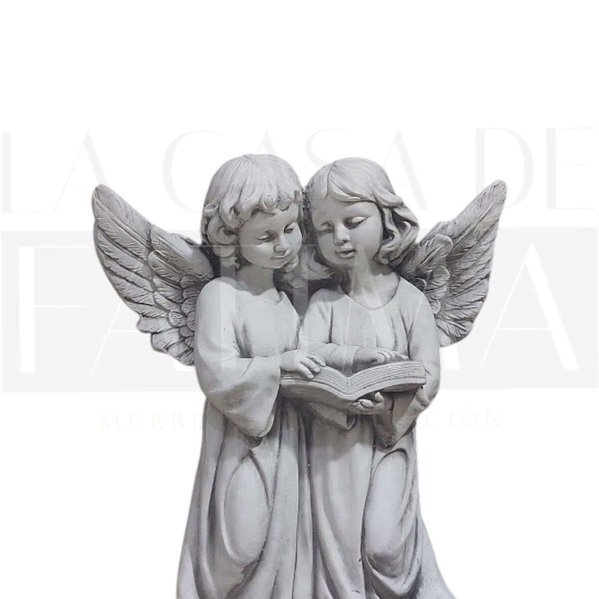 Figura Pareja de Ángeles leyendo
