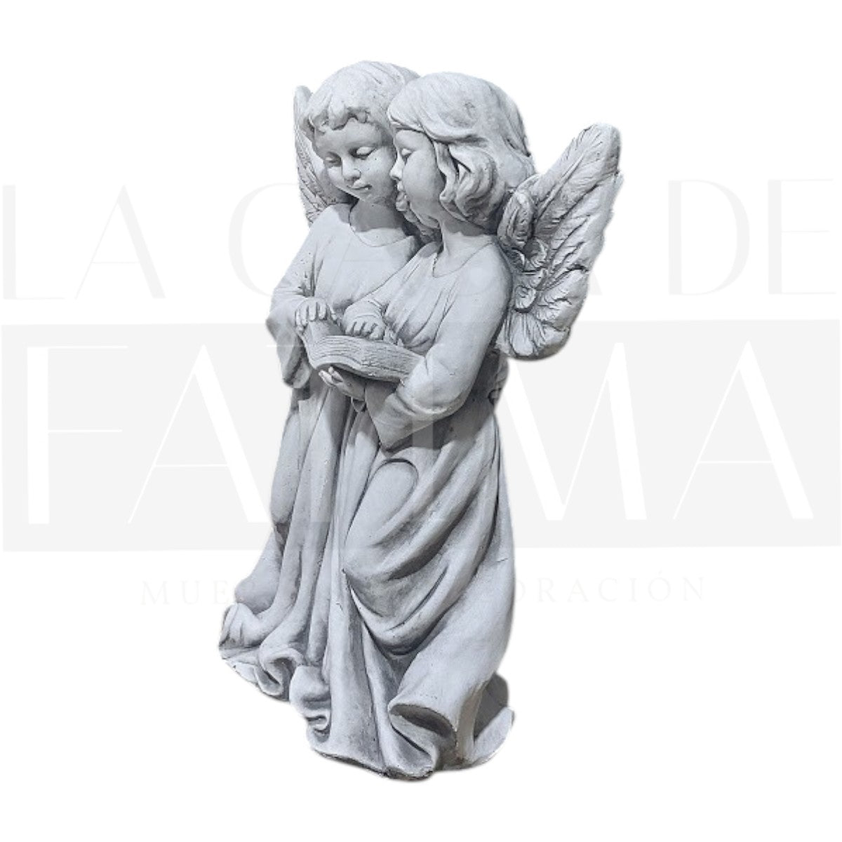 Figura Pareja de Ángeles leyendo