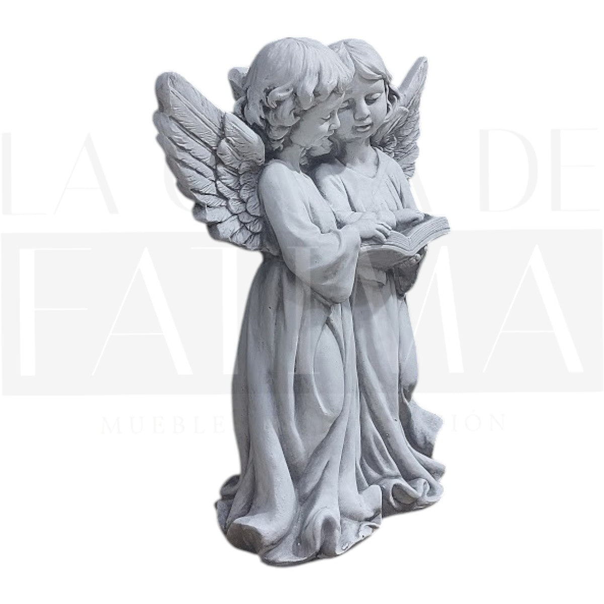 Figura Pareja de Ángeles leyendo