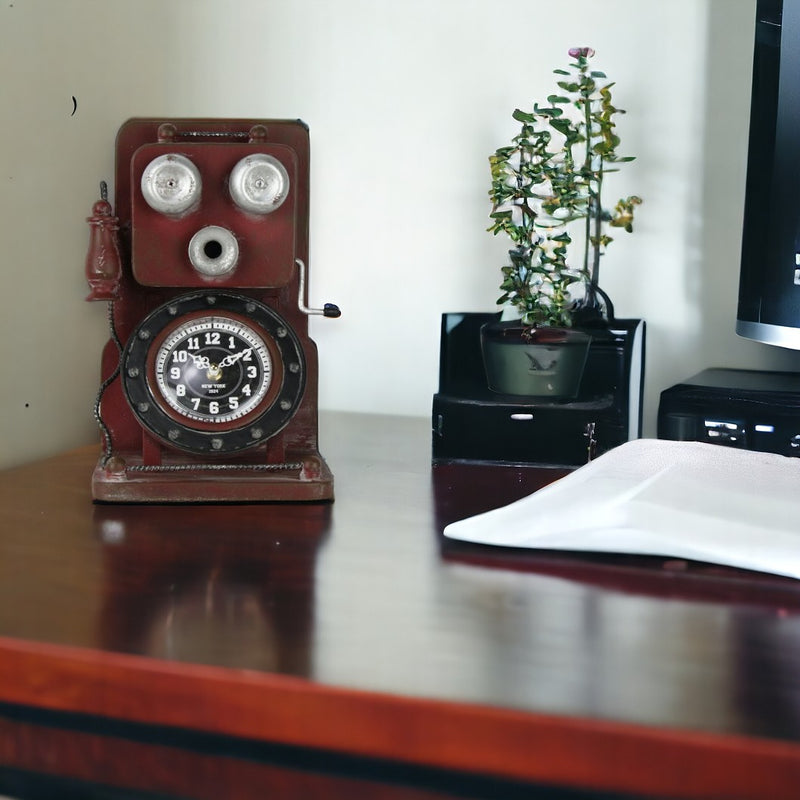 Reloj de mesa Teléfono Antiguo