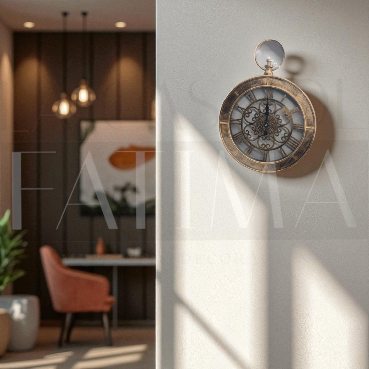 Reloj Mural Decorativo CALADO ROMANO