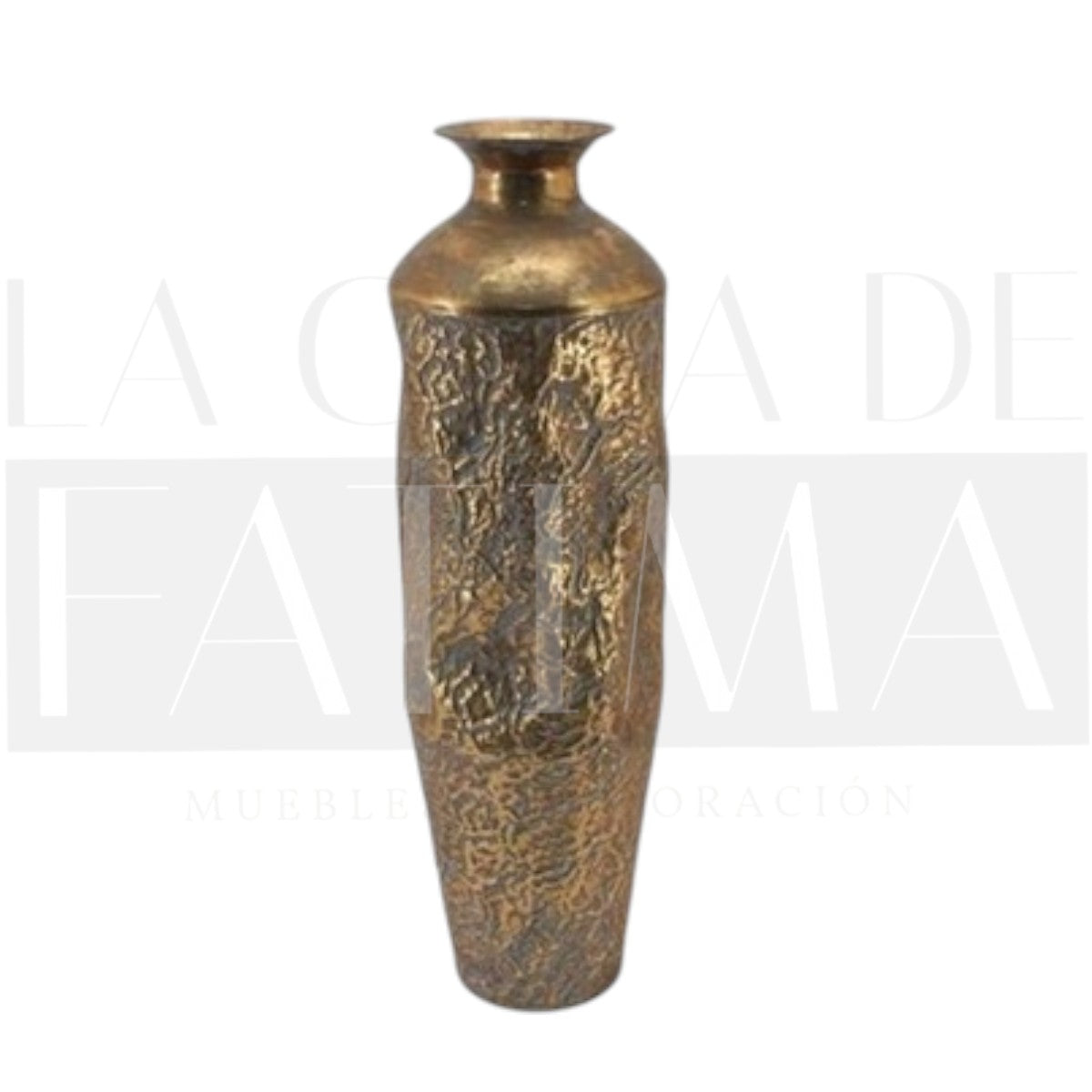 Vasija Metálica Texturada – 71 cm