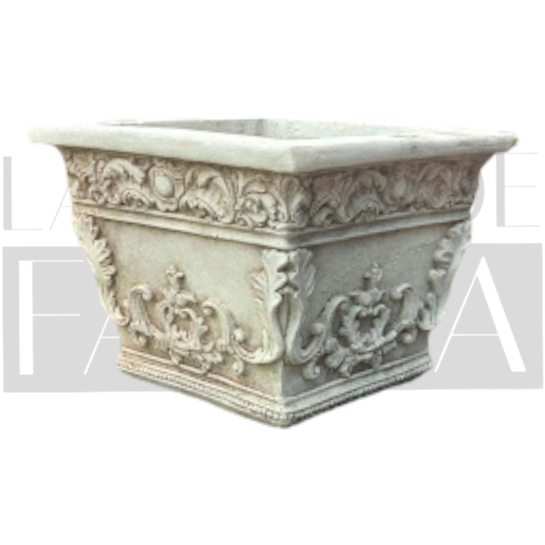 Maceta Neoclasica con Aplicaciones Florales